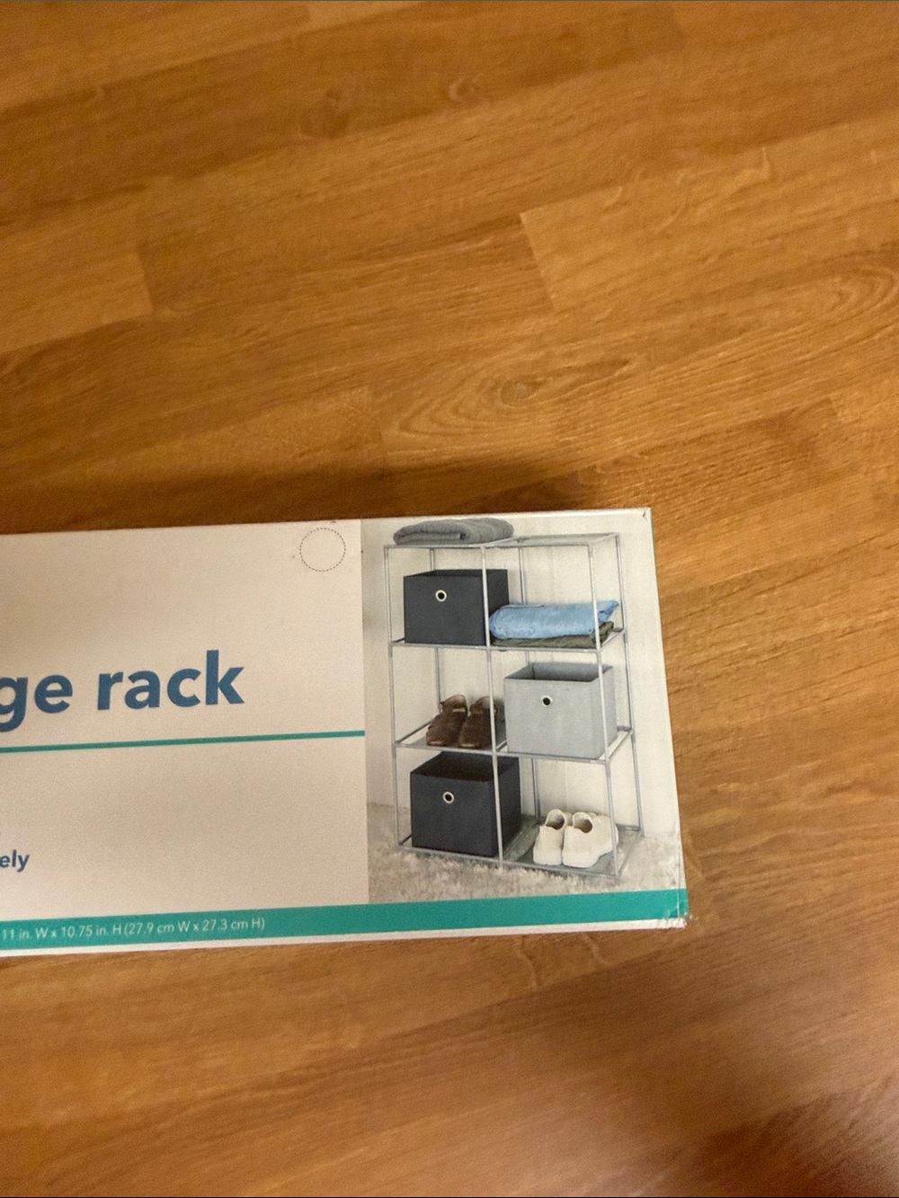 6-Cube Modular Storage Rack - Gray - Picture 4 of 5